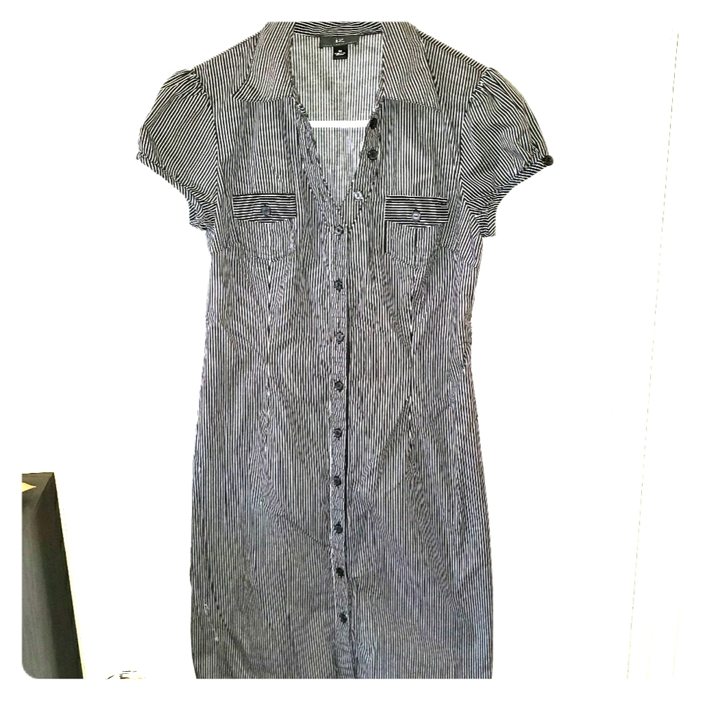 IZ Byer Black and White Dress